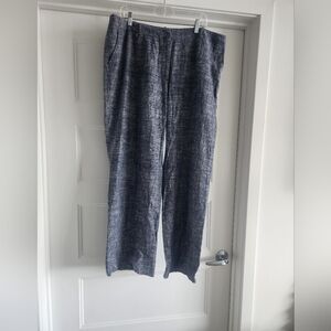 Talbots Blue Linen Pants SZ. 18W